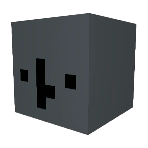 Champagnet Minecraft avatar head, 3D render