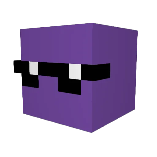 Champh_ Minecraft avatar head, 3D render