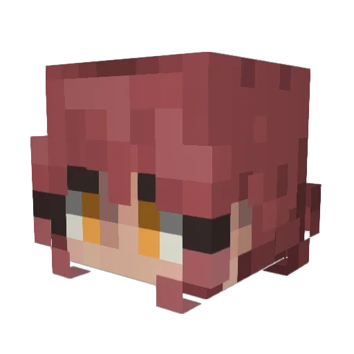 Champi101 Minecraft avatar head, 3D render