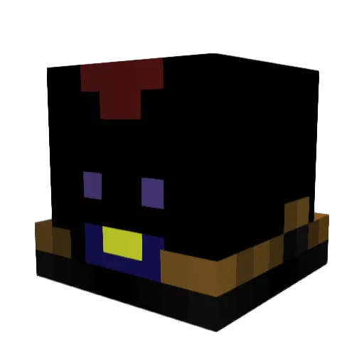 Champini Minecraft avatar head, 3D render
