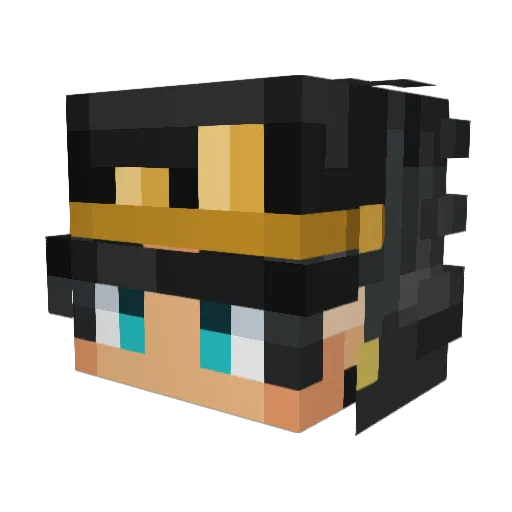 Champion6532 Minecraft avatar head, 3D render