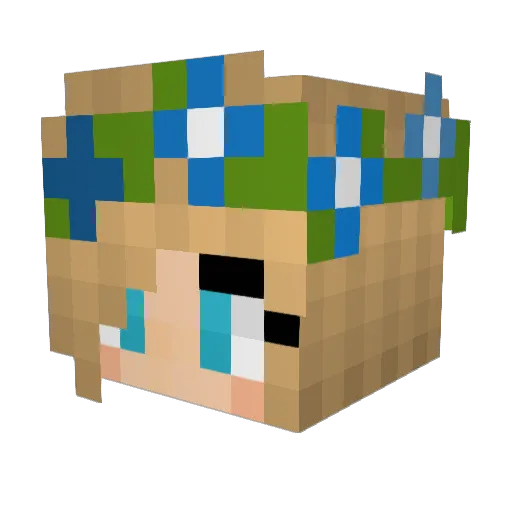 ChampionMouse Minecraft avatar head, 3D render