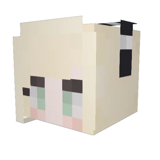 Champion_Cynthia Minecraft avatar head, 3D render