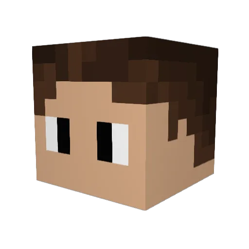 Champy86 Minecraft avatar head, 3D render