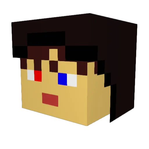 Chamsunge Minecraft avatar head, 3D render