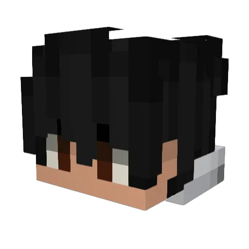 Chamyler Minecraft avatar head, 3D render