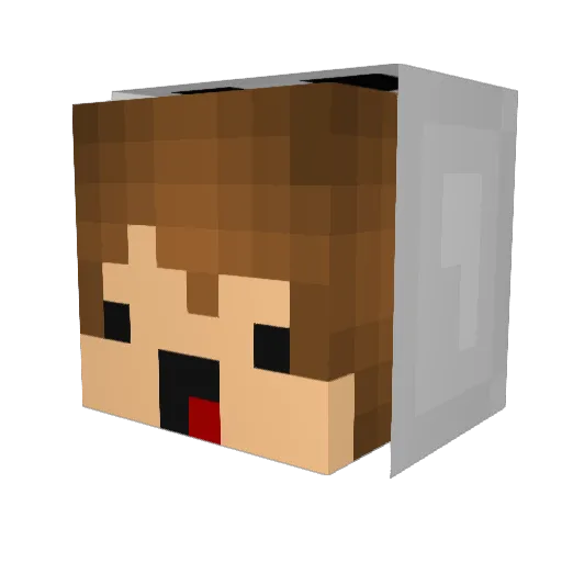 Chamyto_44 Minecraft avatar head, 3D render