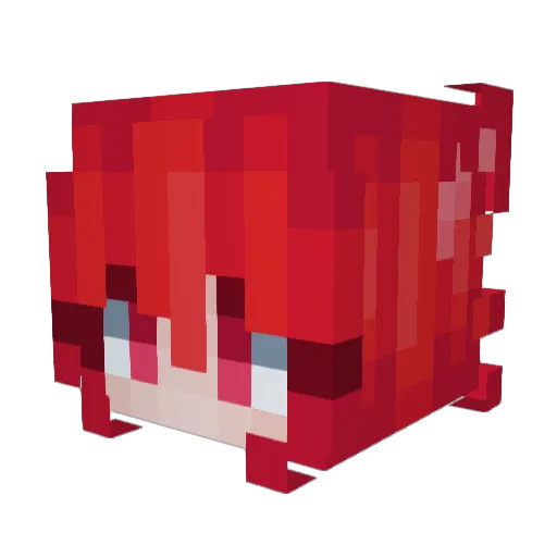 Chan00821 Minecraft avatar head, 3D render