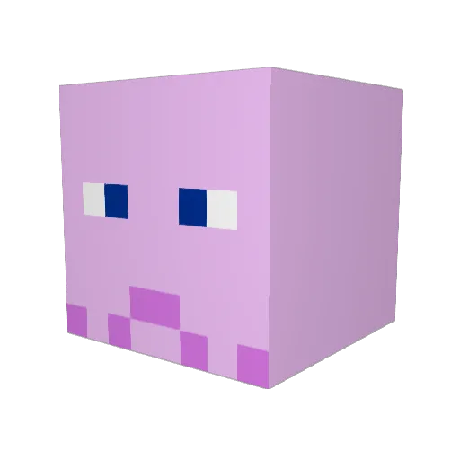 Chan0s Minecraft avatar head, 3D render
