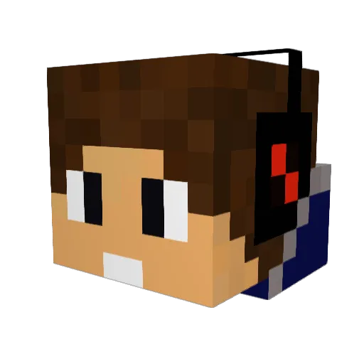 Chan113 Minecraft avatar head, 3D render
