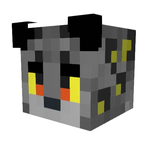 Chan2022 Minecraft avatar head, 3D render