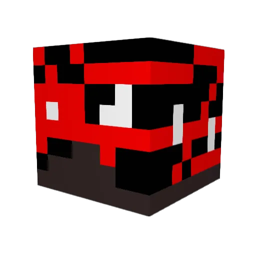 Chan3258 Minecraft avatar head, 3D render
