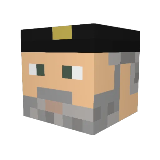 ChanChan17 Minecraft avatar head, 3D render