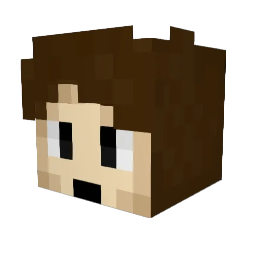 ChanKenobi Minecraft avatar head, 3D render