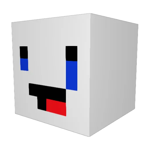 ChanSeoTV Minecraft avatar head, 3D render