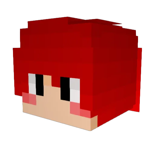 Chan_Yi Minecraft avatar head, 3D render
