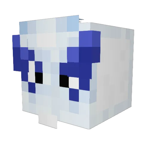 Chanc Minecraft avatar head, 3D render