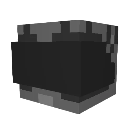 ChanceDelTaco Minecraft avatar head, 3D render