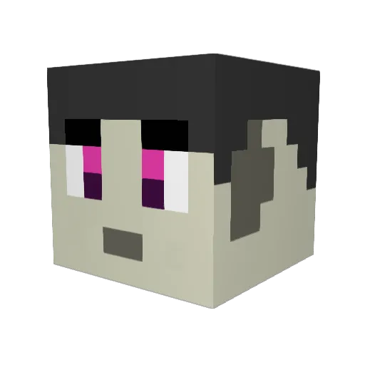 ChanceKill Minecraft avatar head, 3D render