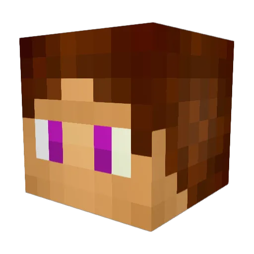 ChanceMo Minecraft avatar head, 3D render