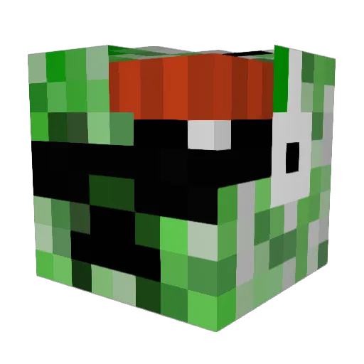 ChanceWTF Minecraft avatar head, 3D render