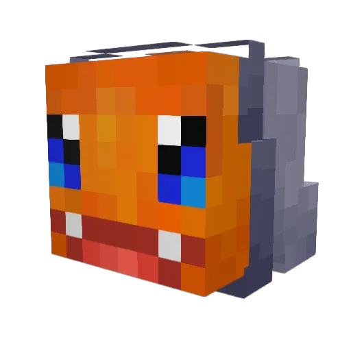Chandeer Minecraft avatar head, 3D render