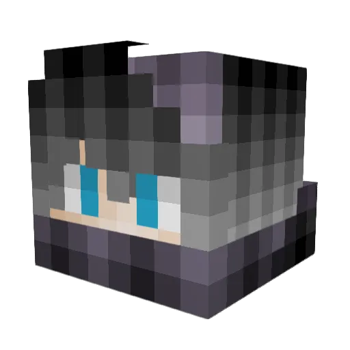 ChandlerRiggsWD Minecraft avatar head, 3D render