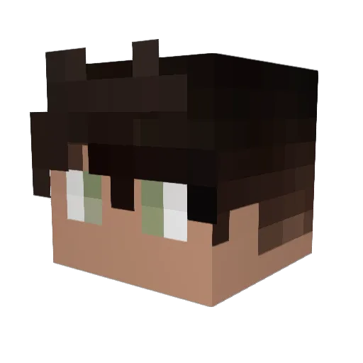 ChandlerTheSage Minecraft avatar head, 3D render