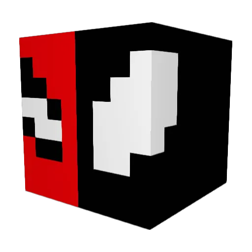 ChangHang Minecraft avatar head, 3D render