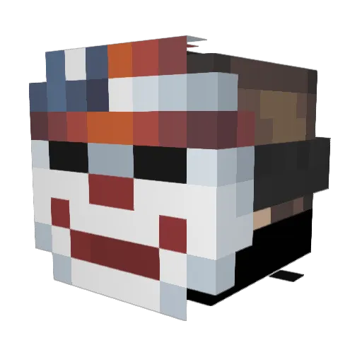 ChangHangLow Minecraft avatar head, 3D render