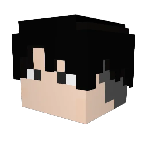 ChangKevin Minecraft avatar head, 3D render