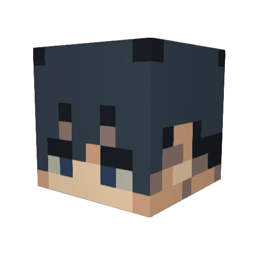 ChangYU0127 Minecraft avatar head, 3D render