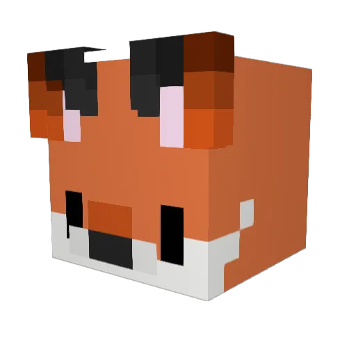 Change03 Minecraft avatar head, 3D render