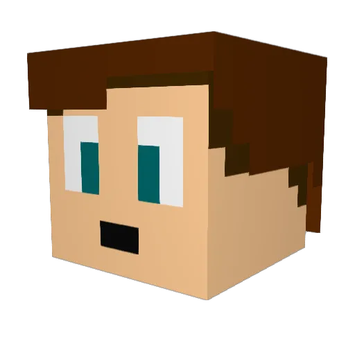 Change Minecraft avatar head, 3D render