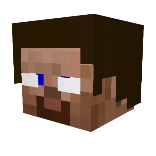 ChangeWing Minecraft avatar head, 3D render