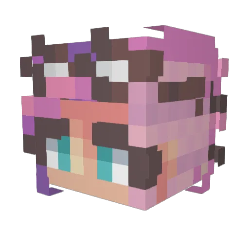 Change_Jam Minecraft avatar head, 3D render