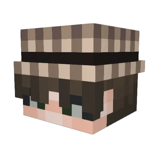 ChangerzaryX Minecraft avatar head, 3D render
