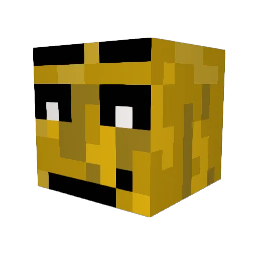 ChangjunL Minecraft avatar head, 3D render