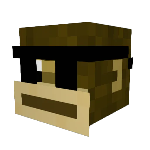 Changoman0123 Minecraft avatar head, 3D render