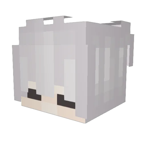 Changtank Minecraft avatar head, 3D render