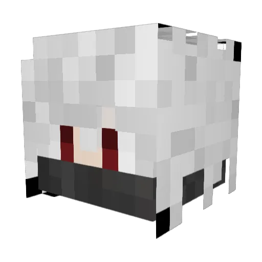 ChanguitoAudaz Minecraft avatar head, 3D render