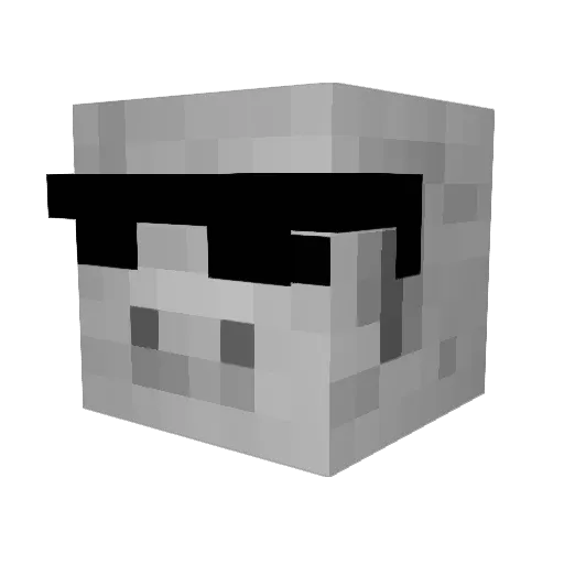 Changwoo1 Minecraft avatar head, 3D render