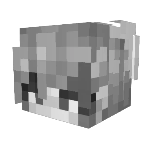 ChangxAn Minecraft avatar head, 3D render