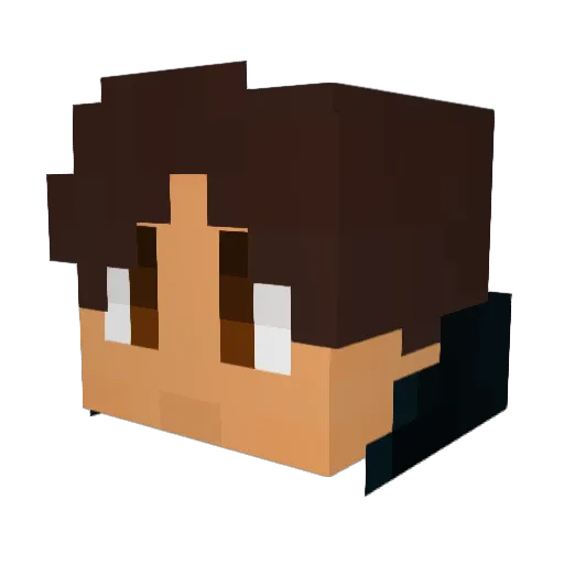 Chani44 Minecraft avatar head, 3D render