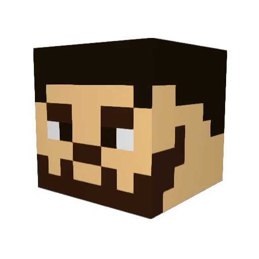 ChaniPawa Minecraft avatar head, 3D render