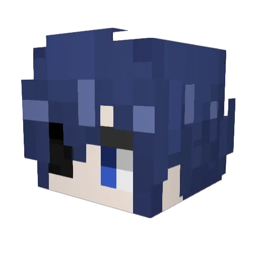 ChaniRing Minecraft avatar head, 3D render