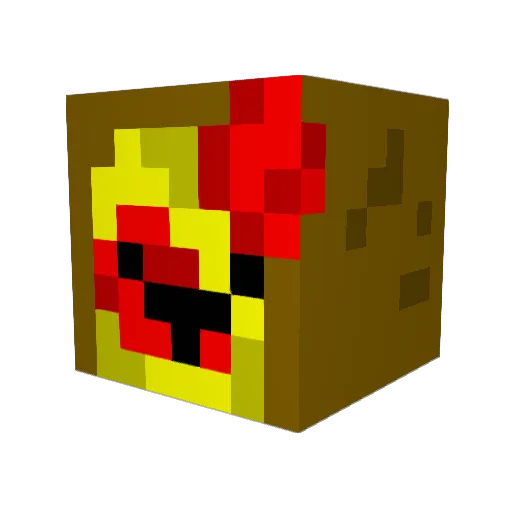 ChannelFive Minecraft avatar head, 3D render