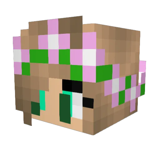 ChannelSerega Minecraft avatar head, 3D render