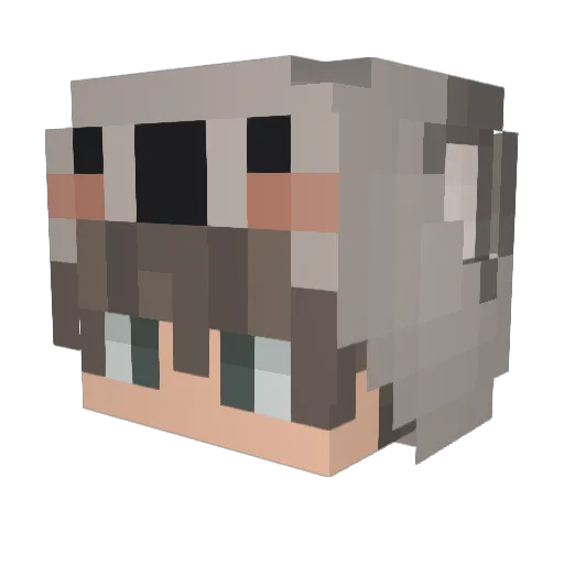ChanningTong Minecraft avatar head, 3D render