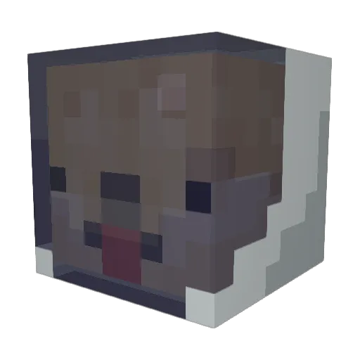 Channo Minecraft avatar head, 3D render